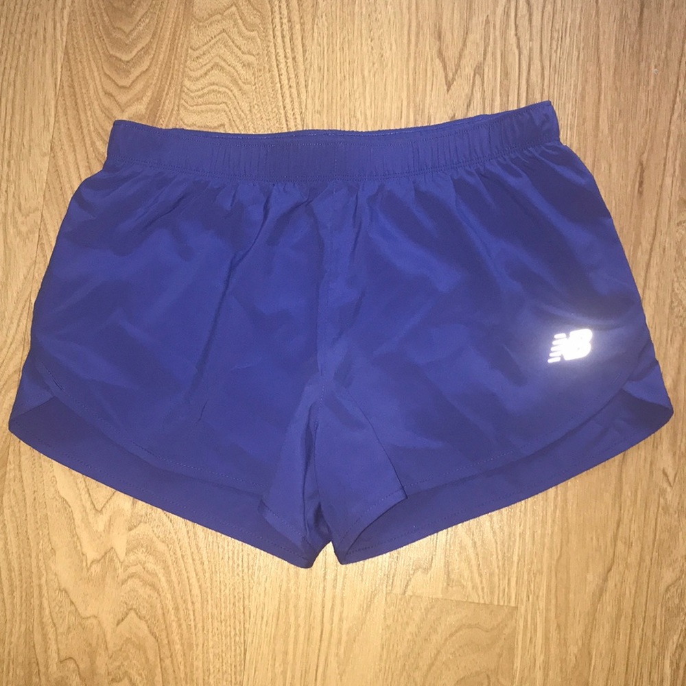Blue new balance running shorts